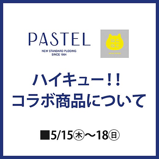 <予告>地下1階 4番地 パステル/ねこねこ ハイキュー!!コラボ商品について