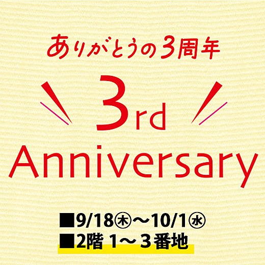 3rd Anniversary