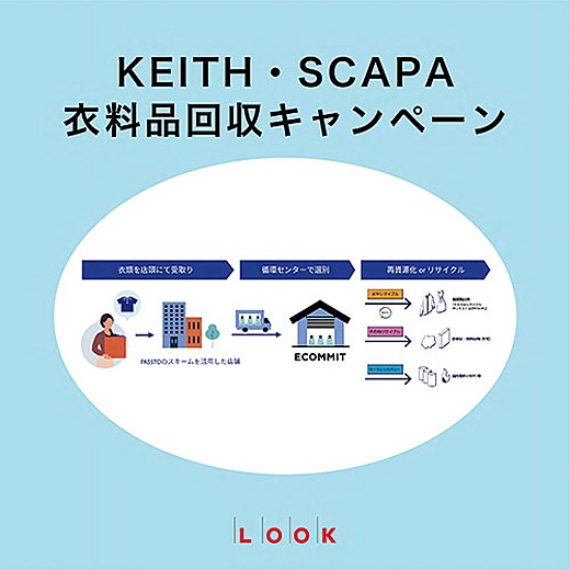 KEITH・SCAPA 衣料品回収キャンペーン