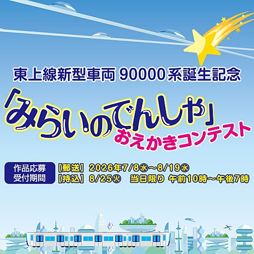 「みらいのでんしゃ」おえかきコンテスト
