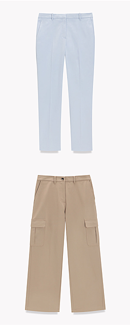 上：STRECHCANVAS/TREECA GZ　下：NEOTERIC TWILL/CARGO PANT GH