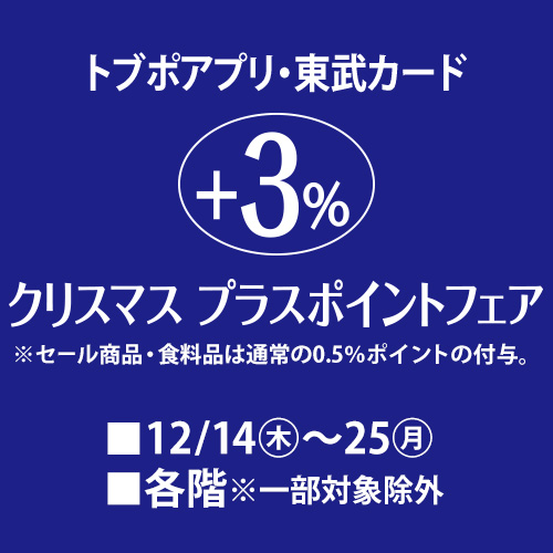 クリスマス プラスポイントフェア
