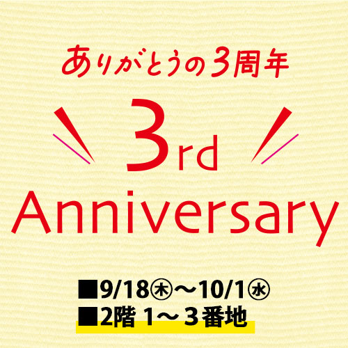 3rd anniversary