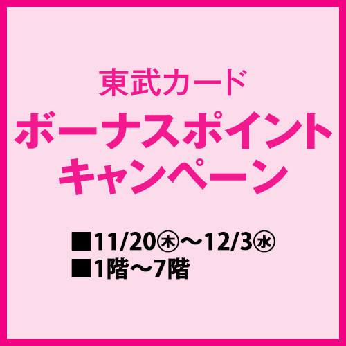 東武カード ボーナスポイントキャンペーン