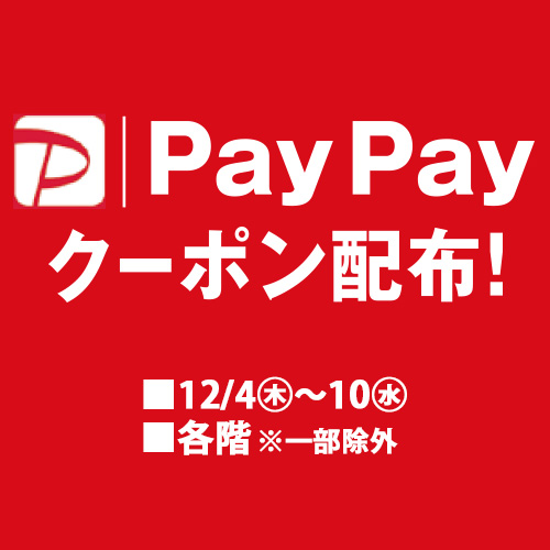 PayPayクーポン配布！