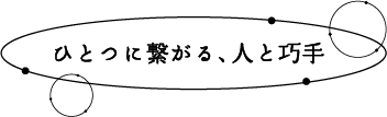 ひとつに繋がる、人と巧手