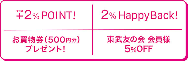 +2%POINT!